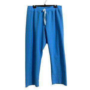 FIGS Women High Waist Livingston Scrub Pants Ceil  Blue size XLP